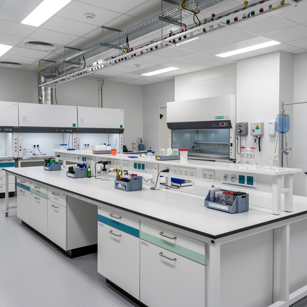 Laboratory furniture installation
