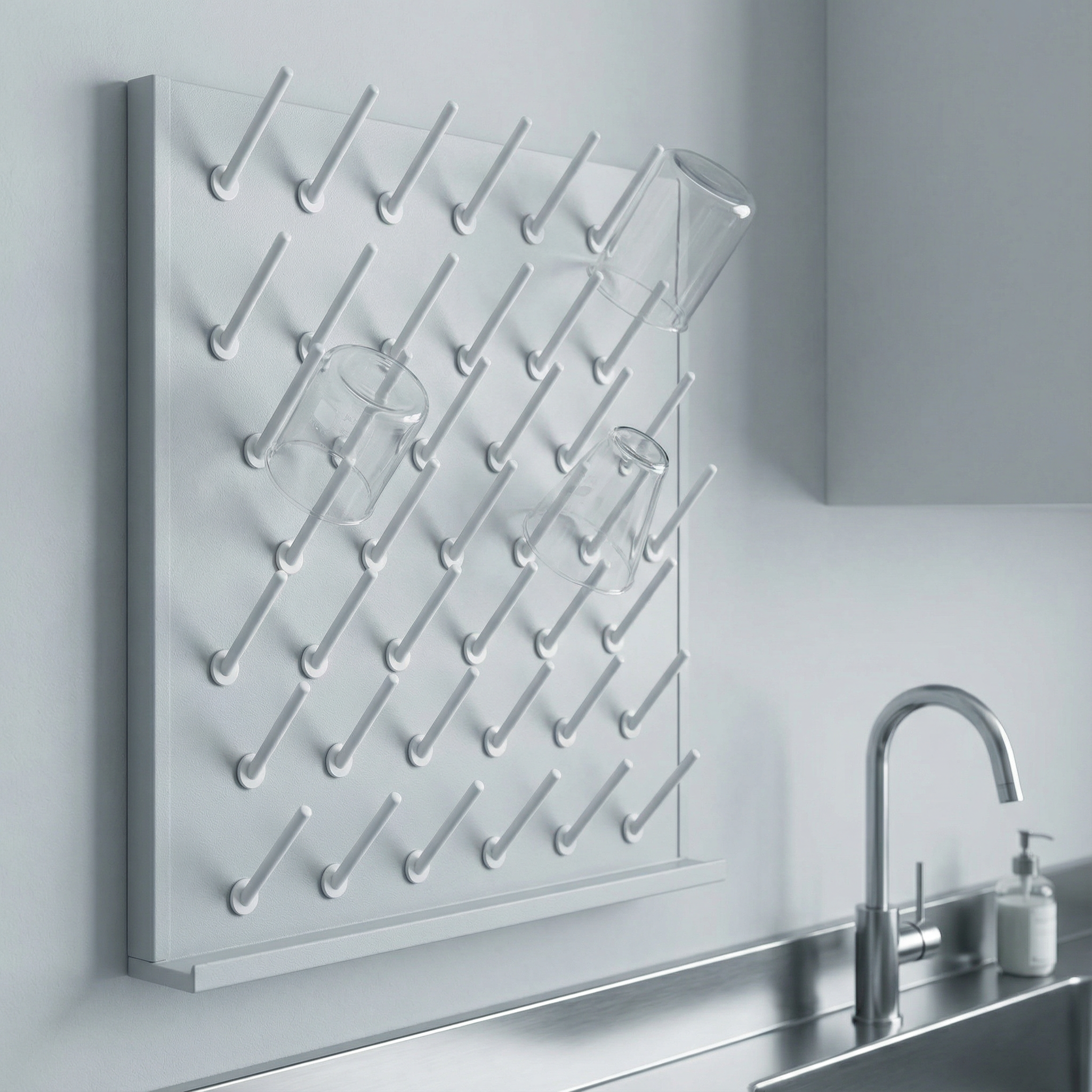 Laboratory Pegboard Drying Rack